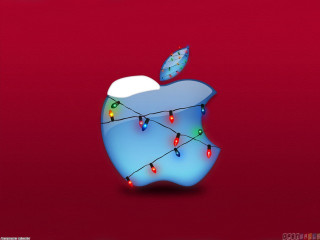 Apple lights butterfly flying over 2 - ambient lighting free wallpaper
