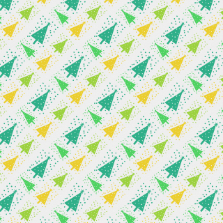 Trees pattern white background dots - vector art free wallpaper for tablet
