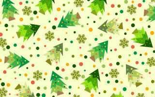 Christmas trees pattern white background - dot free wallpaper for desktop