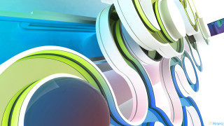 Colorful objects stacked row group - a row free wallpaper