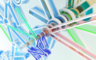 Colorful clock large face side - beeple free wallpaper