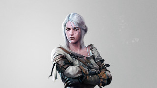 Woman gun drawing white background - a white background behind her free wallpaper