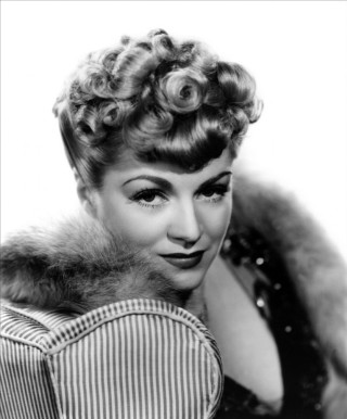 Woman fur collar striped dress - striped free wallpaper for mobile