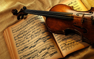 Violin sheet music bed sheets - a sheet of music free wallpaper