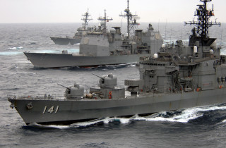 Two ships in the water 3 - murata range free wallpaper