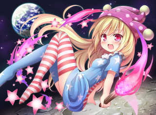 Blonde girl pink hat star - a pink hat free wallpaper