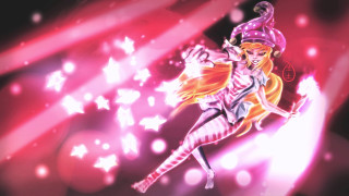 Cartoon character flying hat pink - a pink outfit free wallpaper