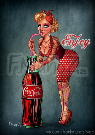 Woman dress coca cola bottle - dorothy coke free wallpaper for mobile
