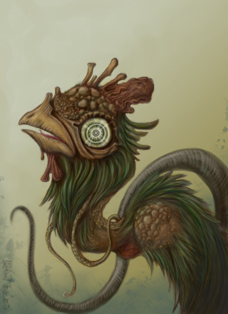 Dragon clock mouth tail head - its head free wallpaper for mobile