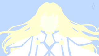 Woman longhair white shirt yellowbuttons - a minimalist painting free wallpaper for desktop