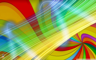 Colorful abstract background lines curves 7 - line free wallpaper