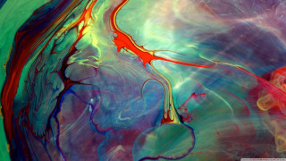 Colorful painting red blue swirl 2 - edward dugmore free wallpaper