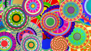 Colorful background circular designs image - the bottom of the image free wallpaper
