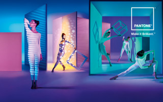 Group people purple room blue - a cubist painting free wallpaper