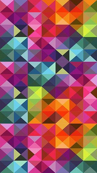 Colorful pattern vibrant shapes textures - surreal design free wallpaper for mobile