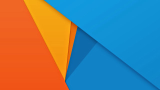 Blue orange background diagonal design 2 - triadic free wallpaper for desktop