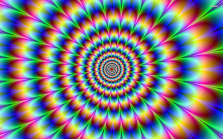 Psychedelic spiral design colorful artwork 3 - op art free wallpaper for desktop