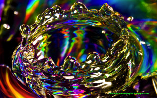 Colorful abstract background circular object - a hologram free wallpaper for desktop