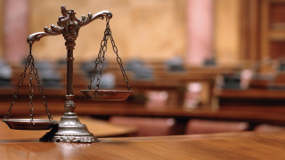 Courtroom scale on table wooden - symmetric free wallpaper