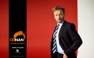 Man suit tie red wall 2 - a red wall free wallpaper