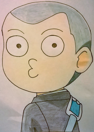 Man tie shirt drawing illustration - ross free wallpaper