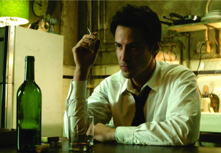 Man sitting table glass wine 3 - ben templesmith free wallpaper