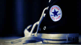 Black converse blue star white - fashion free wallpaper