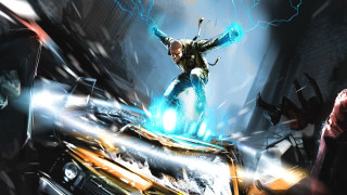 Man suit lightning bolt car - a lightning bolt free wallpaper