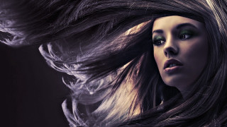 Woman long hair blowing wind 3 - flowing hair free wallpaper for desktop