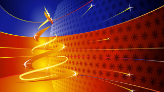 Christmas tree star red blue - a christmas tree free wallpaper for desktop