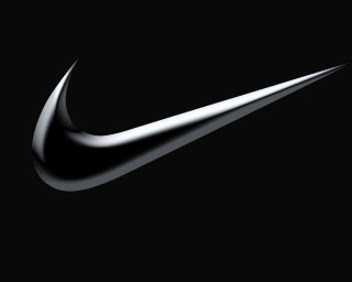 Black white nike logo letterism - nike logo free wallpaper