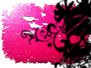 Pink black painting white background - the bottom of the picture free wallpaper