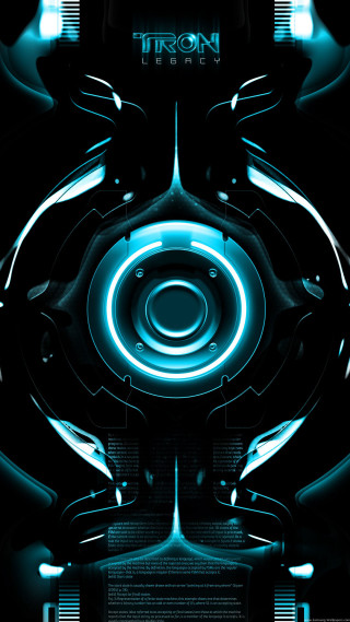Futuristic poster blue light black - center free wallpaper for mobile
