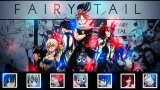 Anime characters fairy tail sign 2 - a group of anime characters free wallpaper