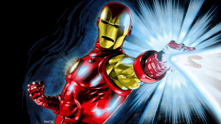 Cartoon man red suit lightsaber - a red suit free wallpaper