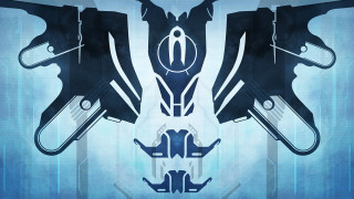 Guns stylized blue background image - cedric seaut keos masons free wallpaper