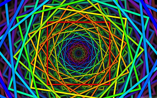 Colorful abstract background spiral design 2 - bridget riley free wallpaper for desktop