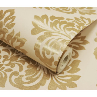 Gold white wallpaper large flower - white wallpaper free wallpaper for tablet
