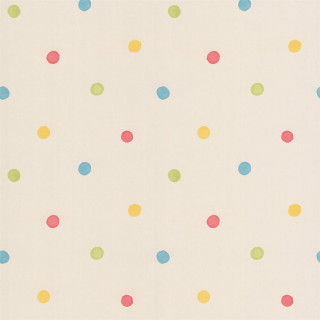 White background multicolored polka dots - a pastel free wallpaper for tablet