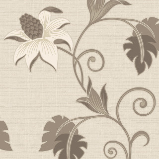 Flower leafy stem beige background - the side of the wall free wallpaper for tablet