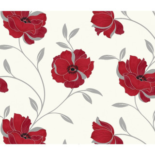 Red flower white background leaves - a red flower free wallpaper for tablet