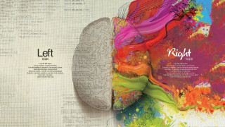 Colorful left right brain newspaper 2 - analytical art free wallpaper for desktop
