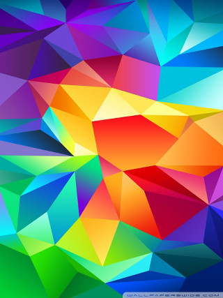 Colorful abstract background different colors 2 - triangular free wallpaper for mobile