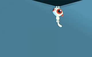 Cartoon character upside down fish - upside free wallpaper