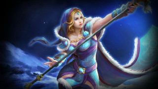 Woman blue dress sword sky 2 - a sword and a sword free wallpaper