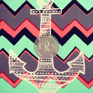 Anchor monogram circle folkart artdeco - folk art free wallpaper for tablet