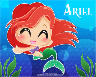 Little mermaid bow tail ariel - a bow free wallpaper
