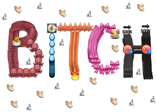 Epic objects surrounding target computer - free happy birthday wallpaper