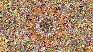 Colorful abstract design shapes surface - flowery free wallpaper