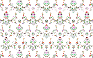 White background colorful flower leaf - a cross stitch free wallpaper for desktop